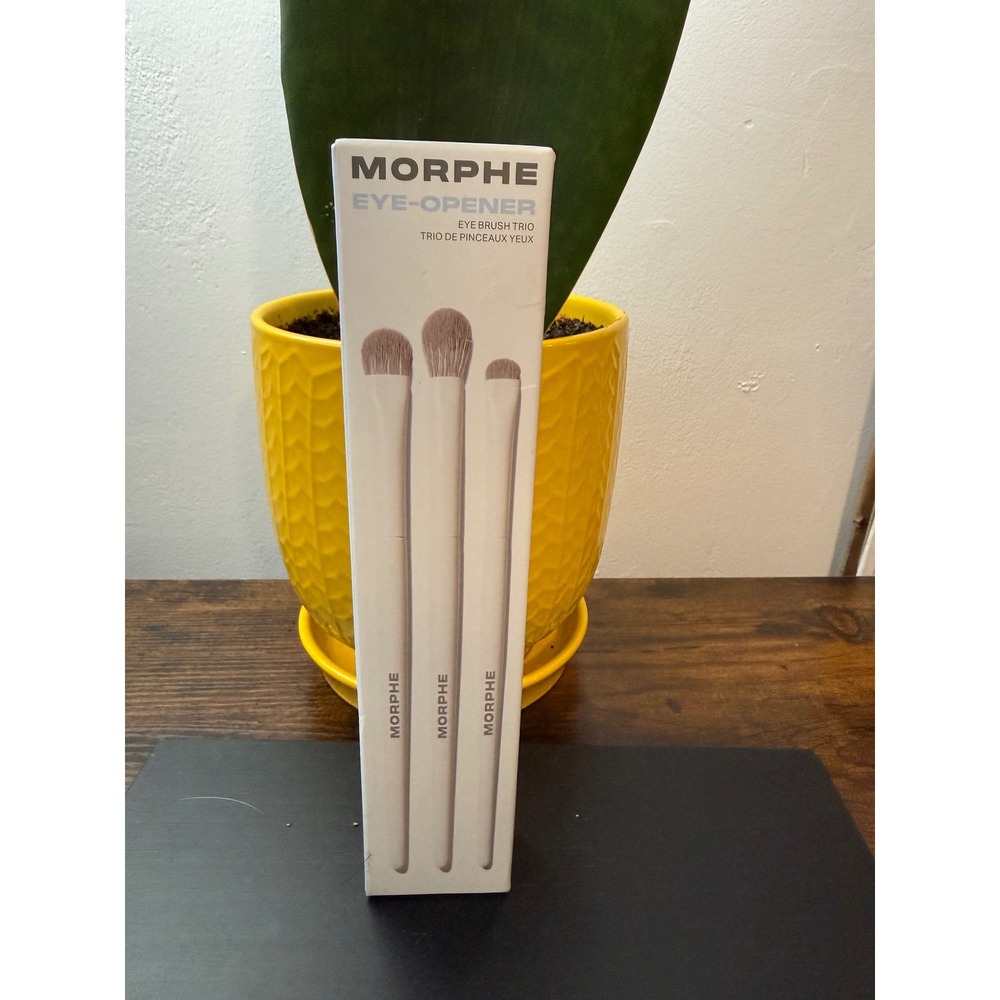 Morphe Eye-Opener Eye Brush Trio 3 Piece Synthetic Makeup Brush Set nw